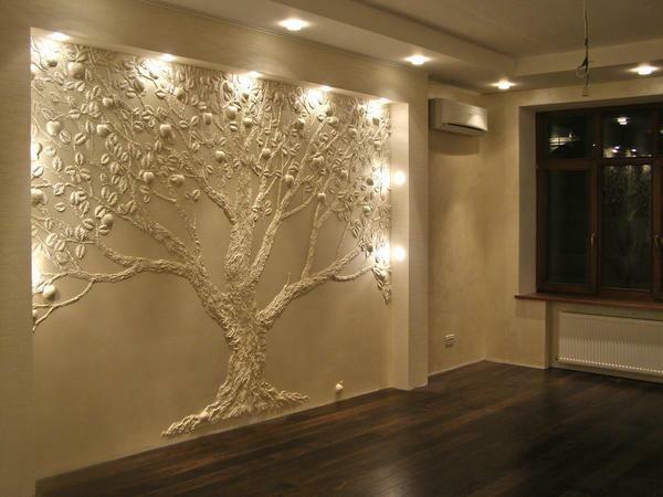 To create a panel of plaster enough quality materials and great desire
