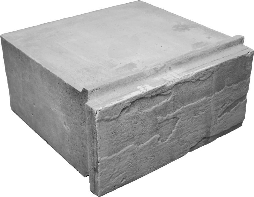 Akytojo betono blokai, su šoniniais plakiravimo