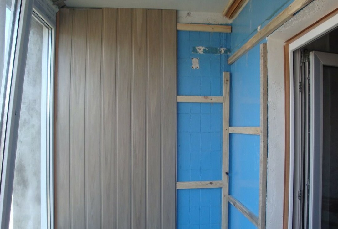 Location counter rails for fastening plastic siding (insulation is not shown).