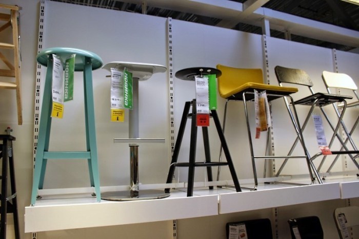Tabourets de bar pour la cuisine de Ikea et d'autres sociétés