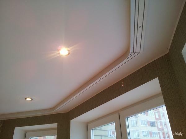 Stretched ceiling - the most economical option for a small budget