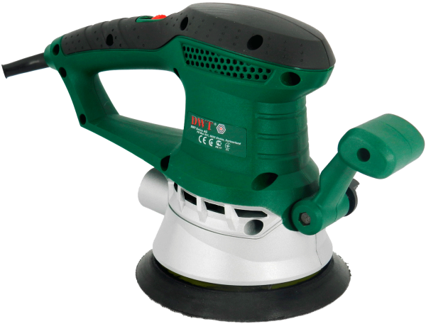 Orbital sander with a working surface diameter of 150 mm and two handles