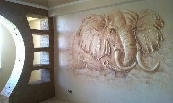 Panel made of plaster - this is a real work of art, which will necessarily decorate the interior of any room