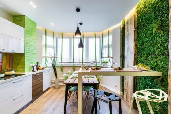 O estilo ecológico é painéis muito populares de presente verde