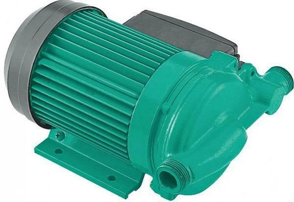 The booster pump is used, if necessary, to increase the pressure in the existing water supply