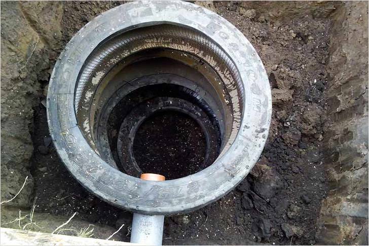 Septic in tires: make yourself a well of wheels and tires, the sewage system is different from the cesspool