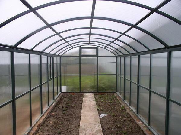 From an aluminum profile it is possible to create any form of greenhouses