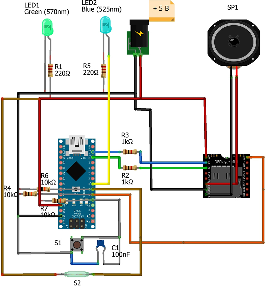 Wired type doorbell connection diagram 