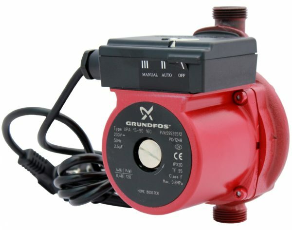 Pump Grundfos UPA 1590 has a small footprint, making it easy for installation