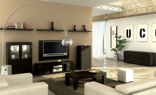 Mit hellen Wänden oder Möbel ist leicht genug, um das Wohnzimmer zu Zoning und macht es mehr funktionelle