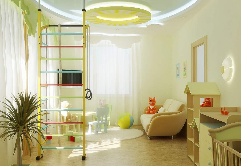  Het plafond in de kinderkamer - de belichaming van kinderdromen