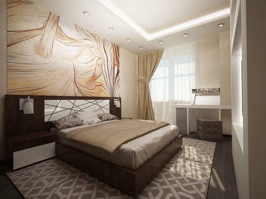 Doing repairs in the bedroom, it is necessary to think about what will be furniture, lighting and decoration materials