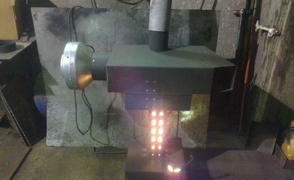 For the manufacture of a stove for working, a thick metal
