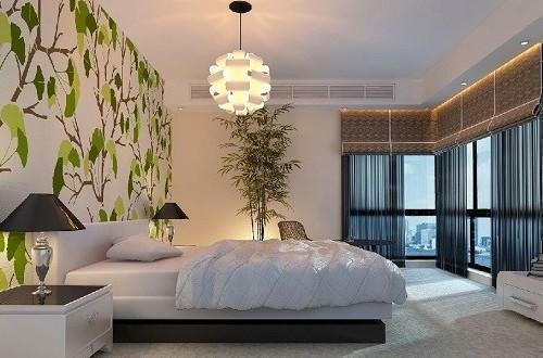 Fondo de pantalla en el dormitorio son un elemento importante de la decoración, ya que crean un confort especial y decorar la habitación