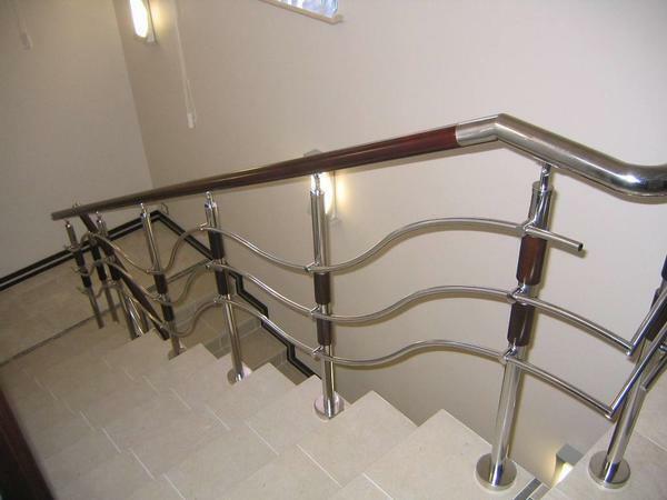 Stainless steel handrails do not require complex care