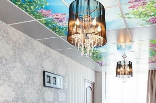 Suspended ceiling looks practical, original and beautiful