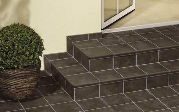 Beautiful and stylish look staircase of paving slabs