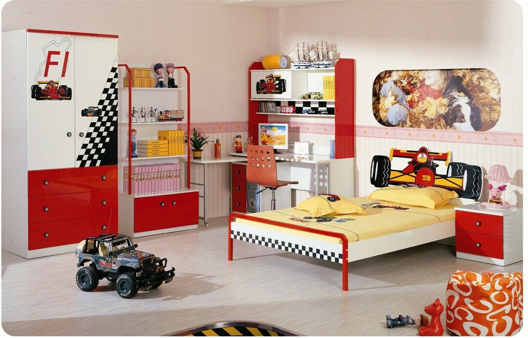 Design a child's room for a boy teenager: Interior design baby 8, 10 years old
