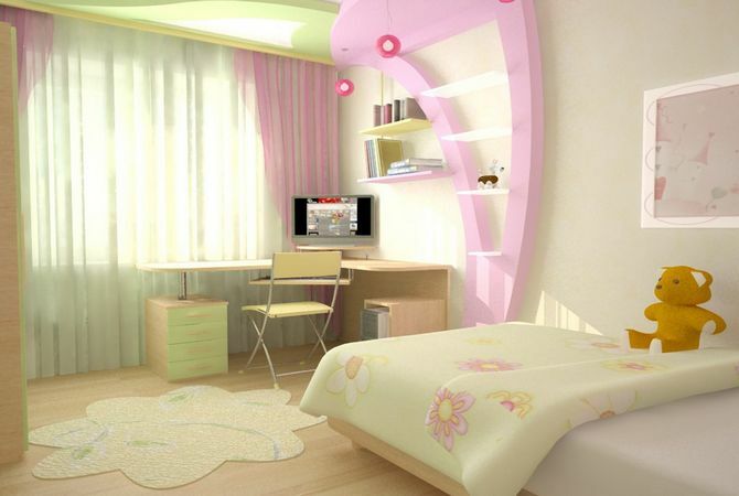 dizajn interijera sobe za djevojčice