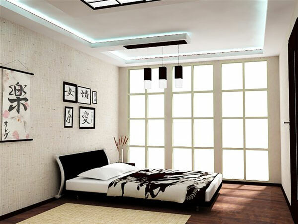 oryantal tarzda yatak odası tasarımı