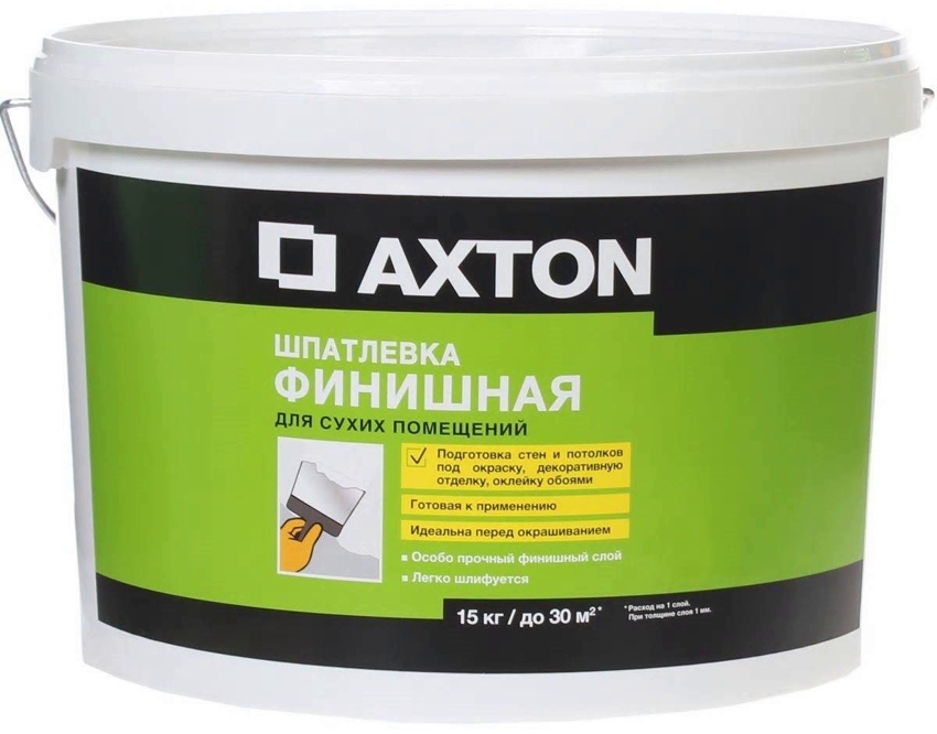 La masilla Axton está diseñada para su uso en habitaciones secas.