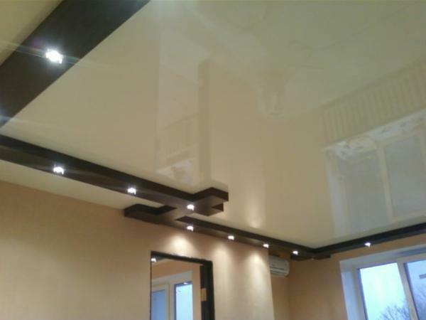 Seamless stretch ceilings - this is a smooth and glossy surface