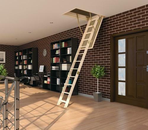The staircase to the attic must be comfortable and practical