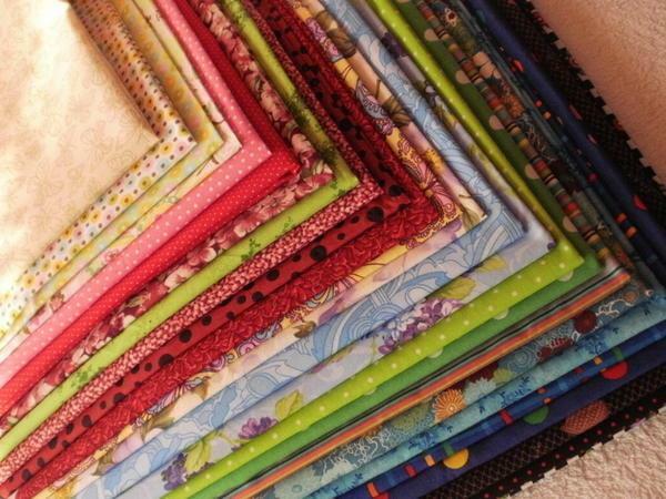 Fabrics for patchwork: patchwork mosaic, sewing kit, applications from American and Korean fabrics PEPPY