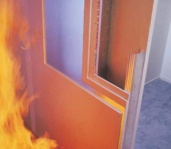 Fireproof gypsum board: fireproof and heat-resistant, GKL burns, fireproof and limit characteristics