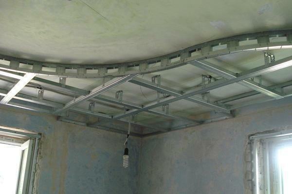 It is best to use a metal frame to fix the drywall, because it is reliable and durable