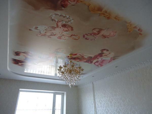 Photo printing on a stretch ceiling will make the interior of your room original and stylish