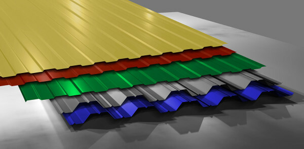 Examples of finished corrugated sheets