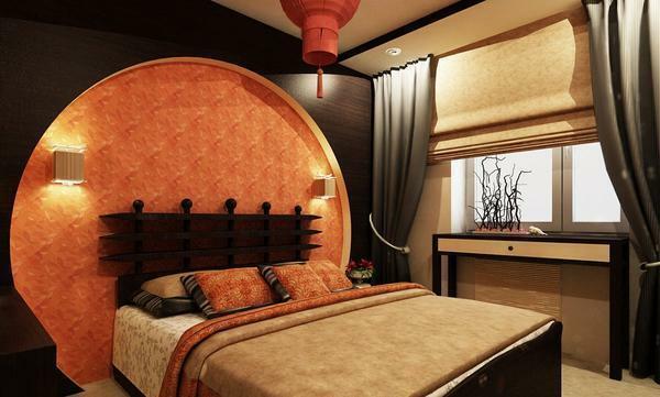 Orijentalni stil spavaća soba - je idealno rješenje za one koji vole svijetle boje i uzoraka
