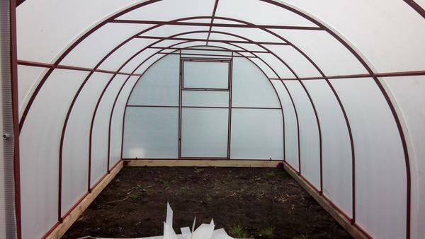 For the winter it is necessary to strengthen the roof of the greenhouse so that it can withstand the snow