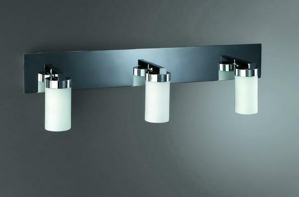 It is best to install spotlights around the perimeter of the bathroom