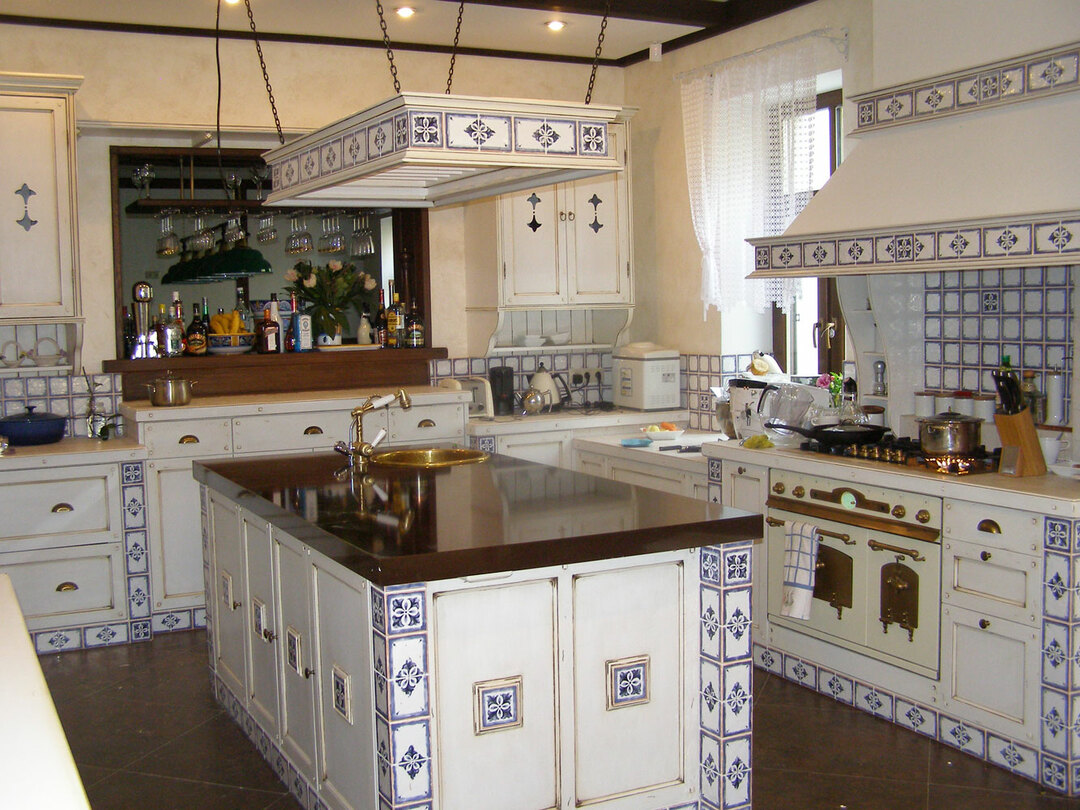 Keuken ontwerp in de stijl van de Provence