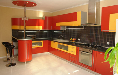 virtuvės interjero 12 m²