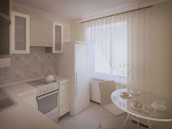 When choosing curtains should take into account the interior of the kitchen