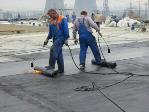 Javítása a tetőteraszon