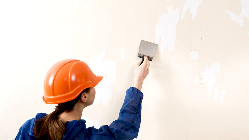 Una de las condiciones de calidad Wallpapering - esta preparación paredes