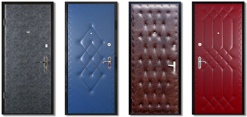 Drzwi metalowe są znacznie częściej tapicerowane dermantinem niż drewniane
