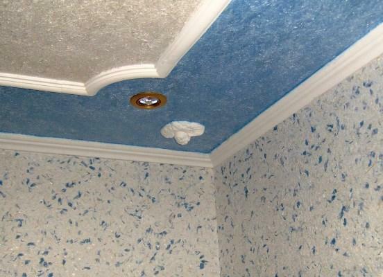 The ceiling can be quickly and qualitatively renewed with the help of foam plastic