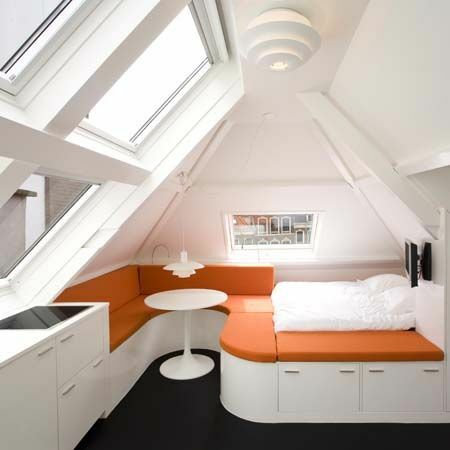 Bedroom design attic