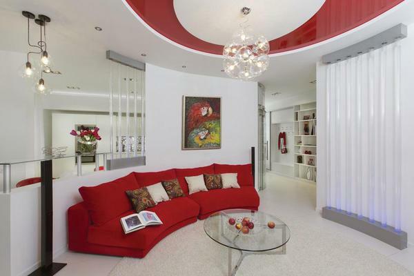 If you have a non-standard room, then it can be decorated using the original wall and ceiling finishes