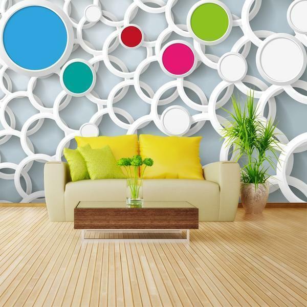 Fans of extraordinary interiors will definitely like stereoscopic 3D wallpapers that create an incredible effect