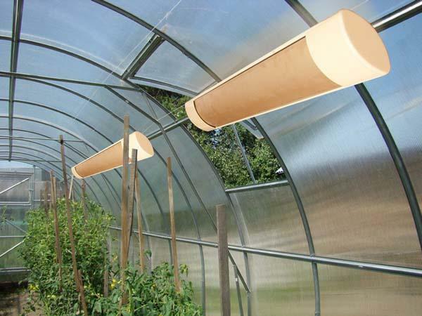 Värmare för växthuset: energibesparing med temperaturreglering, med sina händer växthus, elvärme