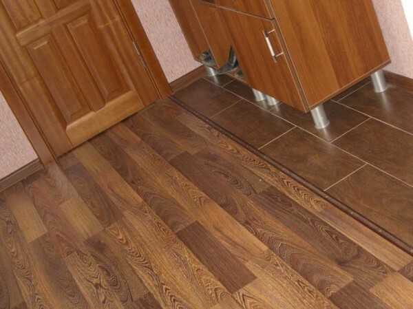 An example of using the laminate as a floor covering