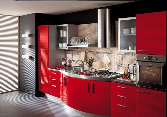 Design kuchyne 16 metrov štvorcových. m:. Vnútorné usporiadanie a