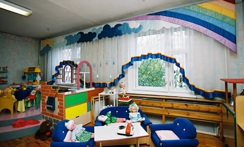 Curtain dizajn pre dieťa