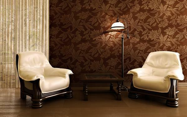 Vinyl wallpaper - this is one of the good options for decorating the living room walls